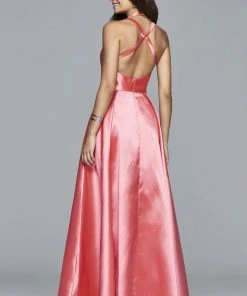 Formal Gowns Faviana - 7752 High Low Frosted Satin Evening Dress 11 Formal Gowns Faviana - 7752 High Low Frosted Satin Evening Dress