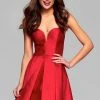 Faviana - 7860 Short Sweetheart Cocktail Dress With Overskirt