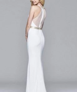Formal Gowns Faviana - 7910 Long Halter Jersey Dress With Beaded Waistband And Neckline 15 Formal Gowns Faviana - 7910 Long Halter Jersey Dress With Beaded Waistband And Neckline