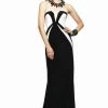 Formal Gowns Faviana - Chic Block Colored Strapless Jersey Gown 7572 2 Formal Gowns Faviana - Chic Block Colored Strapless Jersey Gown 7572