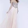 Faviana - Embellished Chiffon Illusion Long Evening Gown S7376