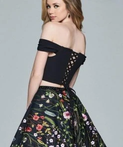 Cocktail Dresses Faviana - Off-Shoulder Cocktail Dress S8080