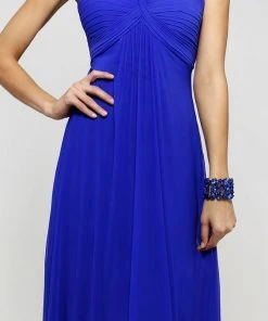 Formal Gowns Faviana - Ruched Mesh Empire Evening Dress 7672