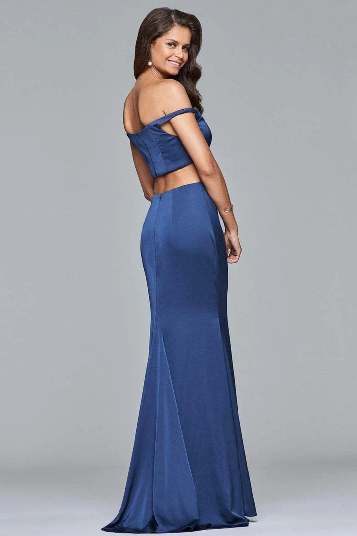 Formal Gowns Faviana - S10010 Off-Shoulder Matte Satin Sheath Gown 4 Formal Gowns Faviana - S10010 Off-Shoulder Matte Satin Sheath Gown