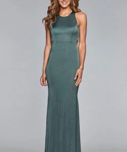 Formal Gowns Faviana - S10011 Matte Satin Cutout Sheath Gown 13 Formal Gowns Faviana - S10011 Matte Satin Cutout Sheath Gown