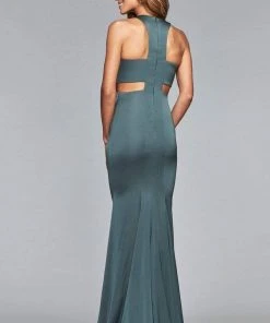 Formal Gowns Faviana - S10011 Matte Satin Cutout Sheath Gown 15 Formal Gowns Faviana - S10011 Matte Satin Cutout Sheath Gown