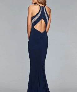 Formal Gowns Faviana - S10069 Lavish Halter Beaded Evening Gown 6 Formal Gowns Faviana - S10069 Lavish Halter Beaded Evening Gown