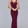 Faviana - S10106 Sleek V-neck Jersey Sheath Dress Formal Gowns 2 Faviana - S10106 Sleek V-neck Jersey Sheath Dress Formal Gowns