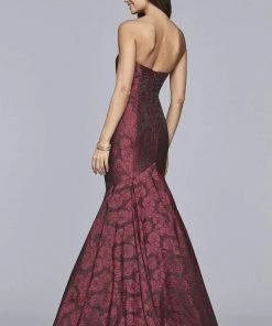 Faviana - S10118 Strapless Sweetheart Jacquard Mermaid Dress Formal Gowns 12 Faviana - S10118 Strapless Sweetheart Jacquard Mermaid Dress Formal Gowns