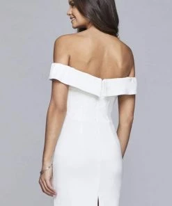 Faviana - S10162 Off The Shoulder Jersey Cocktail Dress Cocktail Dresses
