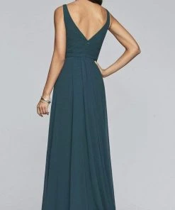 Faviana - S10177 V-Neck Sleeveless Chiffon Long Dress Formal Gowns 12 Faviana - S10177 V-Neck Sleeveless Chiffon Long Dress Formal Gowns