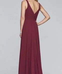 Faviana - S10177 V-Neck Sleeveless Chiffon Long Dress Formal Gowns 15 Faviana - S10177 V-Neck Sleeveless Chiffon Long Dress Formal Gowns