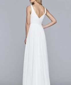 Faviana - S10177 V-Neck Sleeveless Chiffon Long Dress Formal Gowns 11 Faviana - S10177 V-Neck Sleeveless Chiffon Long Dress Formal Gowns