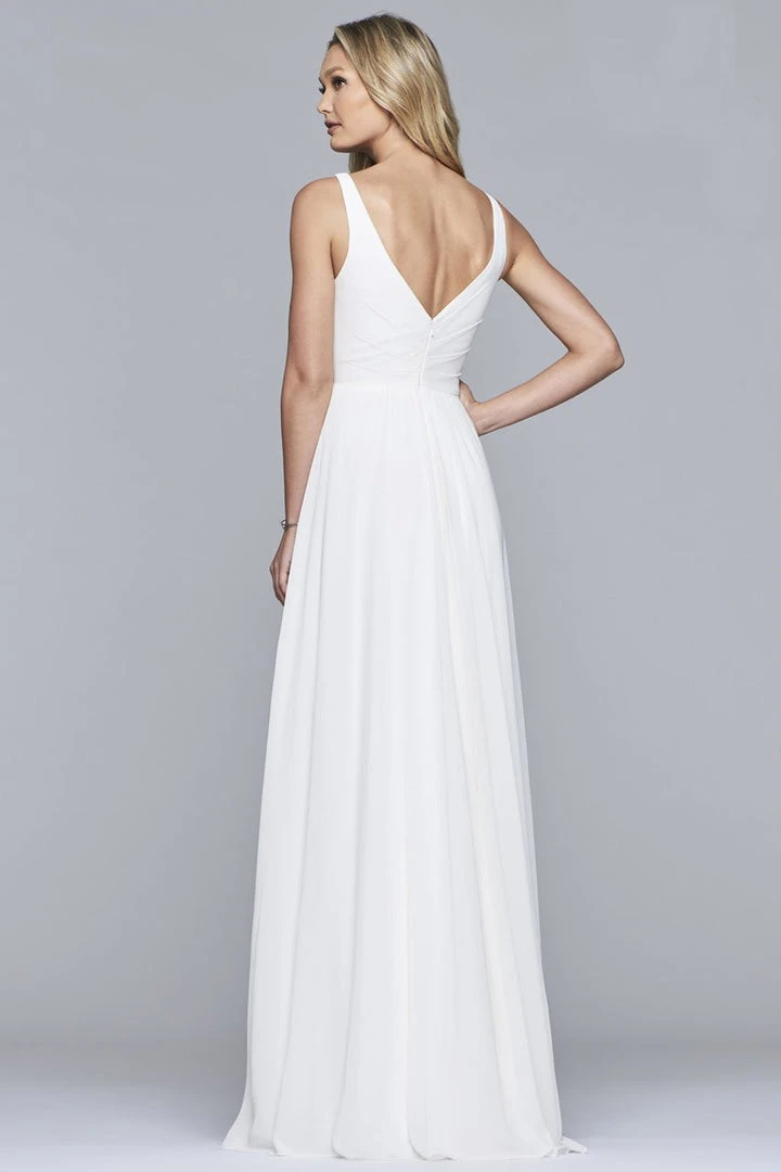 Faviana - S10177 V-Neck Sleeveless Chiffon Long Dress Formal Gowns 4 Faviana - S10177 V-Neck Sleeveless Chiffon Long Dress Formal Gowns