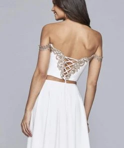 Faviana - S10179 Two-Piece Off Shoulder Cocktail Dress Cocktail Dresses