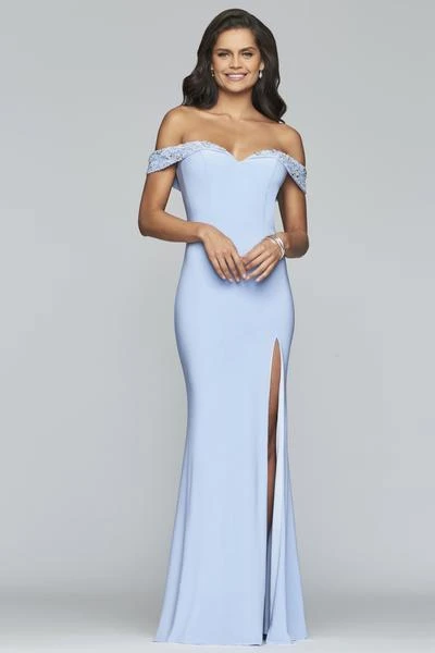 Formal Gowns Faviana - S10202 Beaded Sweetheart Off Shoulder Jersey Dress 5 Formal Gowns Faviana - S10202 Beaded Sweetheart Off Shoulder Jersey Dress