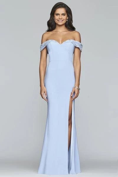 Formal Gowns Faviana - S10202 Beaded Sweetheart Off Shoulder Jersey Dress 3 Formal Gowns Faviana - S10202 Beaded Sweetheart Off Shoulder Jersey Dress