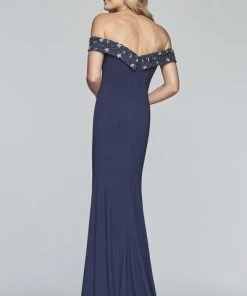 Formal Gowns Faviana - S10202 Beaded Sweetheart Off Shoulder Jersey Dress 18 Formal Gowns Faviana - S10202 Beaded Sweetheart Off Shoulder Jersey Dress