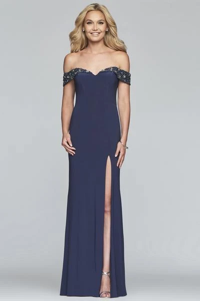 Formal Gowns Faviana - S10202 Beaded Sweetheart Off Shoulder Jersey Dress 11 Formal Gowns Faviana - S10202 Beaded Sweetheart Off Shoulder Jersey Dress