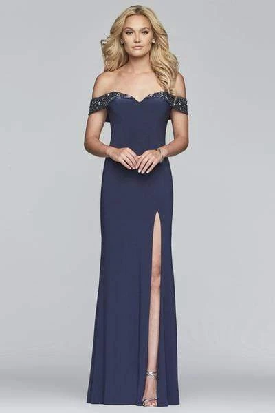 Formal Gowns Faviana - S10202 Beaded Sweetheart Off Shoulder Jersey Dress 9 Formal Gowns Faviana - S10202 Beaded Sweetheart Off Shoulder Jersey Dress