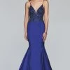 Faviana - S10243 Beaded Plunging V-Neck Mermaid Gown 1 Faviana - S10243 Beaded Plunging V-Neck Mermaid Gown
