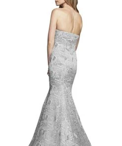Formal Gowns Faviana - S10305 Strapless Metallic Embroidered Mermaid Dress