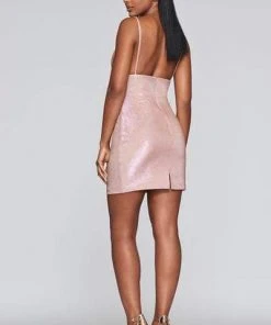 Faviana - S10350 Plunging V-neck Sheath Cocktail Dress Cocktail Dresses