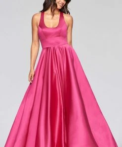 Formal Gowns Faviana - S10441 Scoop Neck Satin A-line Gown 10 Formal Gowns Faviana - S10441 Scoop Neck Satin A-line Gown