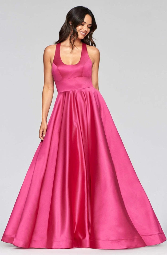 Formal Gowns Faviana - S10441 Scoop Neck Satin A-line Gown 5 Formal Gowns Faviana - S10441 Scoop Neck Satin A-line Gown