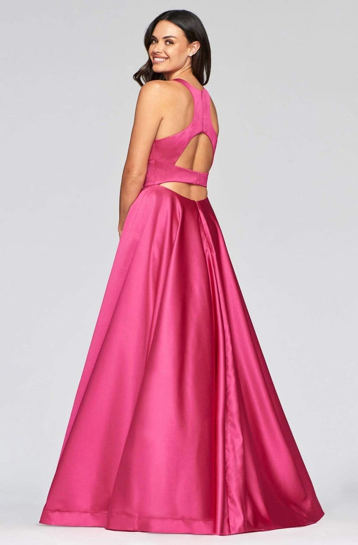 Formal Gowns Faviana - S10441 Scoop Neck Satin A-line Gown 8 Formal Gowns Faviana - S10441 Scoop Neck Satin A-line Gown