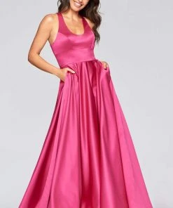 Formal Gowns Faviana - S10441 Scoop Neck Satin A-line Gown 12 Formal Gowns Faviana - S10441 Scoop Neck Satin A-line Gown
