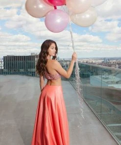 Formal Gowns Faviana - S7827 Frosted Satin Two Piece With Fully Beaded Bodice 14 Formal Gowns Faviana - S7827 Frosted Satin Two Piece With Fully Beaded Bodice