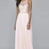 Formal Gowns Faviana - S7997 Long Chiffon Fit And Flare With Applique Top 2 Formal Gowns Faviana - S7997 Long Chiffon Fit And Flare With Applique Top