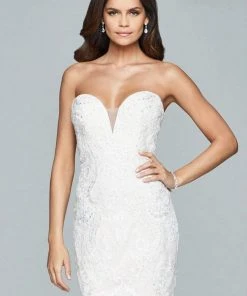 Faviana - Strapless Cocktail Dress S8090