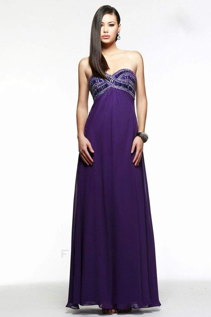 Faviana - Strapless Empire Chiffon Dress 7553 Formal Gowns 3 Faviana - Strapless Empire Chiffon Dress 7553 Formal Gowns