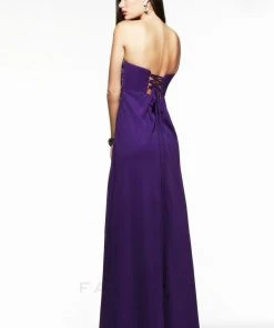 Faviana - Strapless Empire Chiffon Dress 7553 Formal Gowns