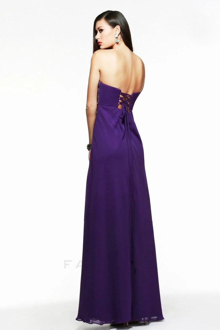 Faviana - Strapless Empire Chiffon Dress 7553 Formal Gowns 4 Faviana - Strapless Empire Chiffon Dress 7553 Formal Gowns