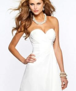 Cocktail Dresses Faviana - Strapless Sweetheart Chiffon Short Cocktail Dress 7075a 11 Cocktail Dresses Faviana - Strapless Sweetheart Chiffon Short Cocktail Dress 7075a