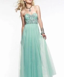 Faviana - Strapless Sweetheart Tulle Gown 7590 Formal Gowns