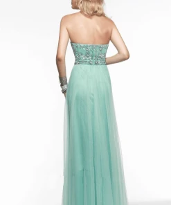 Faviana - Strapless Sweetheart Tulle Gown 7590 Formal Gowns