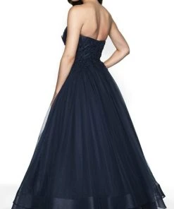 Blush By Alexia Designs Formal Gowns Flair Prom - 19051 Strapless Lace Tiered Tulle Ballgown 9 Blush By Alexia Designs Formal Gowns Flair Prom - 19051 Strapless Lace Tiered Tulle Ballgown