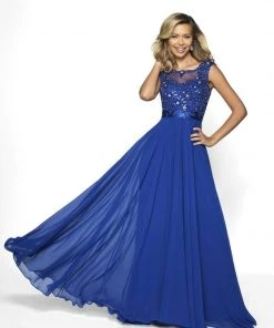 Blush By Alexia Designs Flair Prom - 19071 Cap Sleeve Illusion Beaded Appliqued Gown Formal Gowns 7 Blush By Alexia Designs Flair Prom - 19071 Cap Sleeve Illusion Beaded Appliqued Gown Formal Gowns