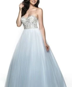 Blush By Alexia Designs Flair Prom - 19073 Strapless Sweetheart Crystalline Tulle Gown