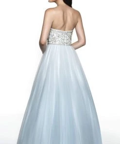 Blush By Alexia Designs Flair Prom - 19073 Strapless Sweetheart Crystalline Tulle Gown