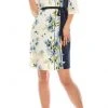 Gabby Skye - 19445M Quarter Length Sleeve Floral Dress Prom Dresses