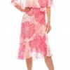 Gabby Skye - 95259MG Butterfly Sleeve Blouson Floral Chiffon Dress Cocktail Dresses