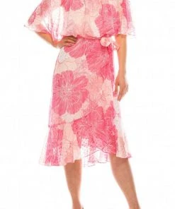 Gabby Skye - 95259MG Butterfly Sleeve Blouson Floral Chiffon Dress Cocktail Dresses