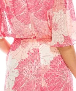 Gabby Skye - 95259MG Butterfly Sleeve Blouson Floral Chiffon Dress Cocktail Dresses