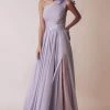 Gatti Nolli Couture - Ruched Asymmetric Prom Gown OP-4981 - 1 Pc Lilac In Size 20 Available 2 Gatti Nolli Couture - Ruched Asymmetric Prom Gown OP-4981 - 1 Pc Lilac In Size 20 Available
