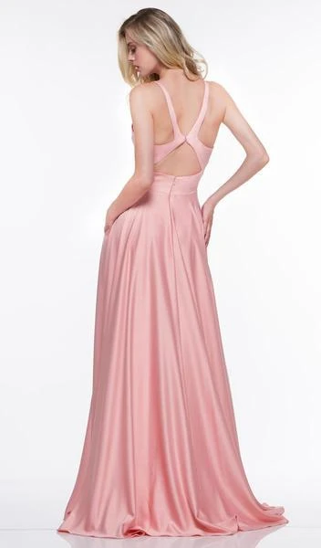 Colors Dress Formal Gowns Glow By Colors - Embellished Deep V-neck A-line Dress G813 - 1 Pc Blush In Size 8 Available 4 Colors Dress Formal Gowns Glow By Colors - Embellished Deep V-neck A-line Dress G813 - 1 Pc Blush In Size 8 Available